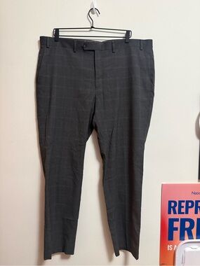 Sean John Gray Plaid Men's Dress Pants 40W x 32L